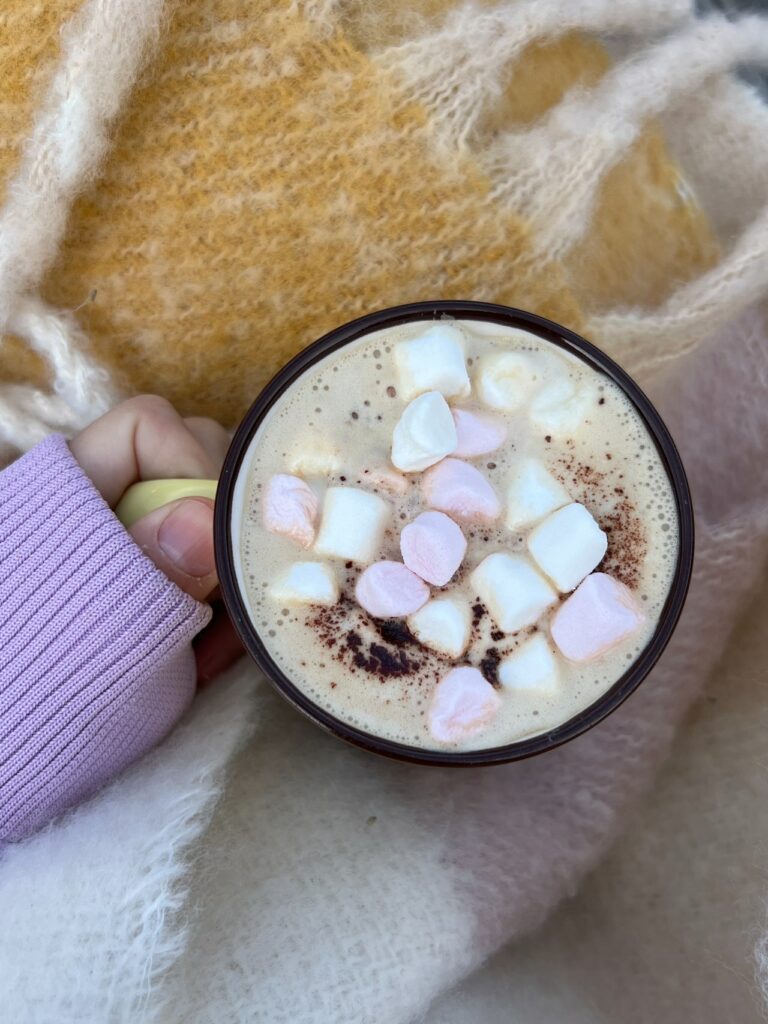 mug of hot cocoa with marshmallows